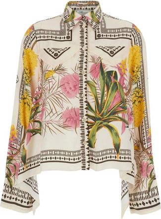 Blumarine Dames, Blouses & Shirts, Veelkleurig, Maat: XS Viscose