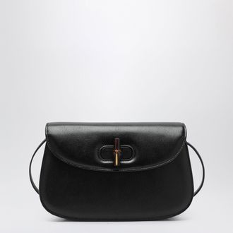 Gucci Black leather bag with bamboo closure