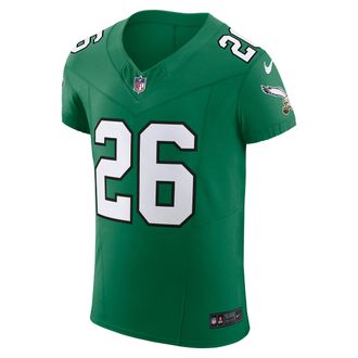 Nike Saquon Barkley Philadelphia Eagles Nike Mens Dri-FIT NFL Elite Jersey in Green | 58NM03T786F-8Y3