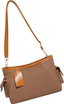 Generic Roomy Multifunctional Single Strap Handbag Lightweight Shoulder Bag With Organizational Pockets Ideal For Professionals Organ, Brown, Mass Beauty
