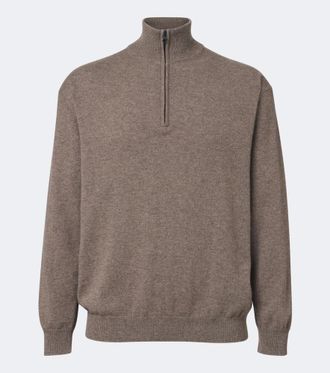 Lisa Yang Augustus cashmere half-zip sweater