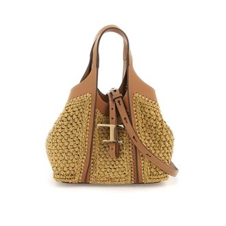 Tod's TodS Tote Bag In Raffia And Leather