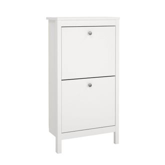 Dmora Zapatero Maryse, Zapatero, Armario De Entrada Multiusos, Zapatero, 54x25 H103 Cm, Blanco - Dmora