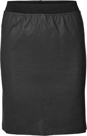 Lollys Laundry Leren Rokken - Dames - Leren & Su&egrave;de rokken - Zwart - L - Leer - Rokken