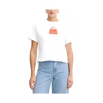 Karl Lagerfeld Dames, Tops, Wit, Maat: L