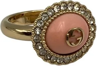 Gucci Pink Metal Band Ring (Pre-Owned)