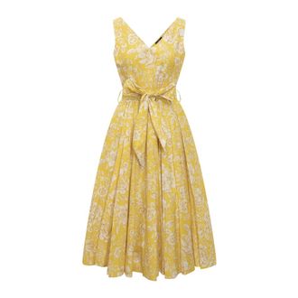 Lavi Midi Dresses, female, Yellow, Size: XS Sleeveless Long Dress