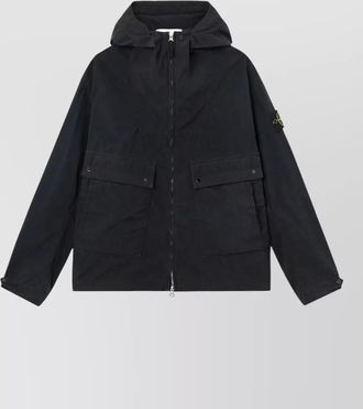 Stone Island lightweight hooded jacket