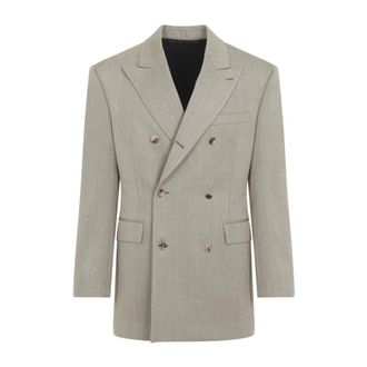 Celine Celine, Jassen, Heren, Grijs, M, Wol, Colonne Jacket