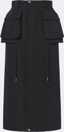 sacai Gonna midi in misto cotone