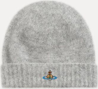 Vivienne Westwood Fluffy Beanie Fluffy Grey Os-u Unisex