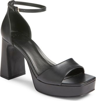 BP. Helix Platform Ankle Strap Sandal in Black at Nordstrom, Size 7.5