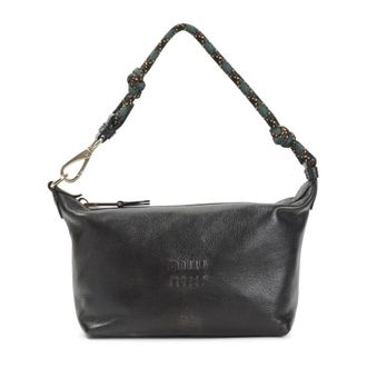 Miu Miu Shoulder Bags, female, Brown, Size: ONE SIZE Nappa leather pouch