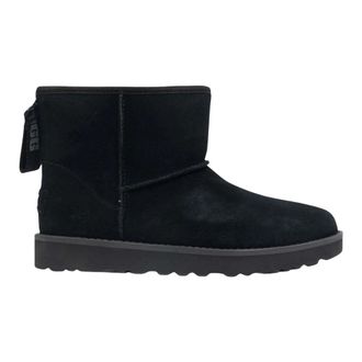 UGG Classic Mini Logo Zip - Dames - Schoenen - Zwart - Maat: 35 EU Wol