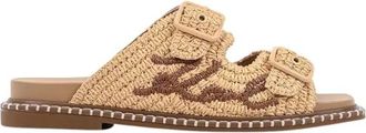 Karl Lagerfeld Schoenen, Dames, Beige, 38 EU, Slippers
