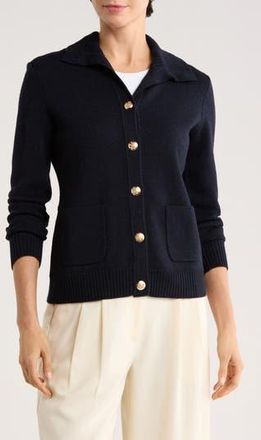 Bruno Magli Merino Wool Cardigan Jacket in Navy at Nordstrom Rack, Size X-Small