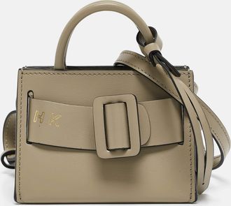 Boyy Khaki Green Leather Micro Bobby Charm Bag