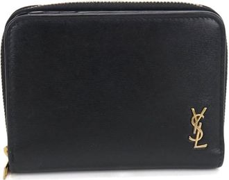 Saint Laurent Black Leather Wallet (Bi-Fold) (Pre-Owned)