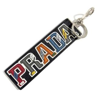 Prada Vintage, unisex, Veelkleurig, ONE Size, Leer, Pre-owned Leren Sleutelhanger