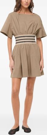 Staud Abito Amy a righe - Toni neutri