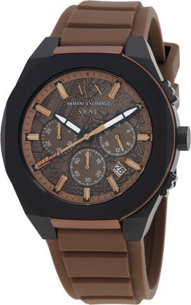 A|X Armani Exchange Sync Chronograph Quartz Brown Dial Mens Watch AX4293