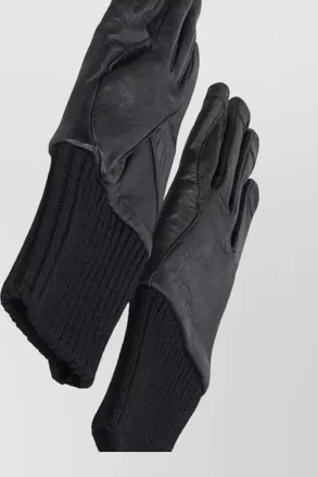 Rick Owens leather gloves