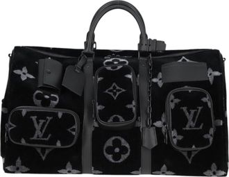 Louis Vuitton Black Keepall Bandouliere 50