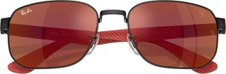 Ray-Ban Rb 8329M Scuderia Ferrari Zonnebril - unisex - Zonnebrillen - Zwart - 59 MM - Accessoires