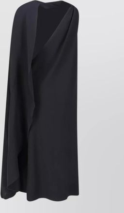 Balenciaga one shoulder draped dress knee length