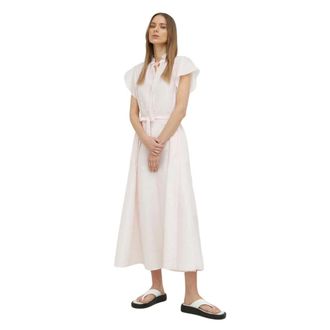 Sams&oslash;e & Sams&oslash;e Maxi Jurk - Dames - Casual kleedjes - Roze - 2XS - Polyester - Kleedjes