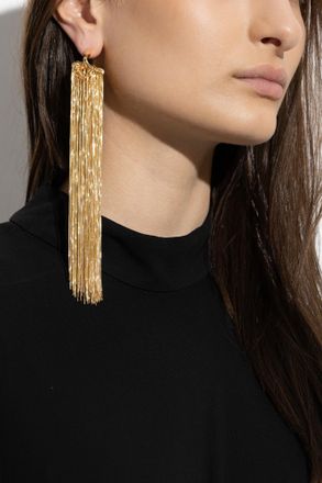 Bottega Veneta Single Tassel Earring, Womens, Gold