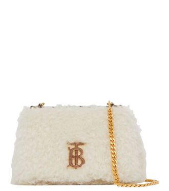 Burberry White Logo Medium Crossbody Bag