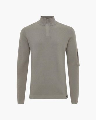 Genti Half Zip | Taupe