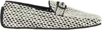 Ferragamo Mens Driver Gancini Crochet Shoes In White