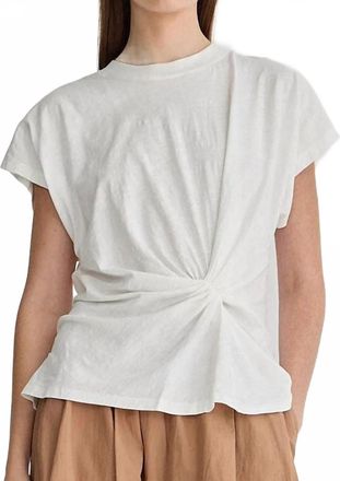 Apiece Apart Volta Twist Top In Cream