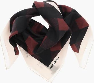 Woolrich Pure Silk Buffalo Check Scarf size One Size