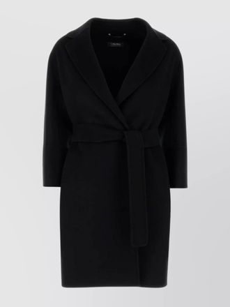 Max Mara virgin wool belted short coat