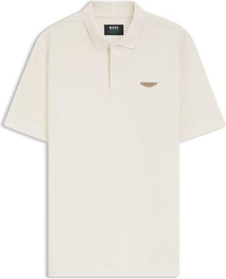 BOSS x ASTON MARTIN polo shirt in cotton jacquard