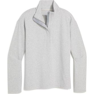 Vineyard Vines Calmwater Quarter Zip Pullover in Ultimate Gray at Nordstrom, Size Medium