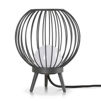 Paco Home Paco Home - Luminaria Exterior L&aacute;mpara Pie Mesa Exterior Terraza Jard&iacute;n Ip 54 Cable 3m Antracita (lechosa), L&aacute;mpara De Mesa Led