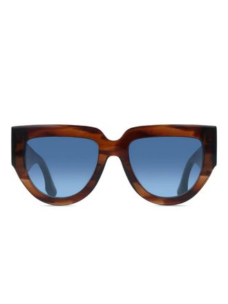 Victoria Beckham horn-frame sunglasses - Brown