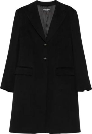 Dolce & Gabbana Cappotto monopetto - - Coats - Donna - Nero - M