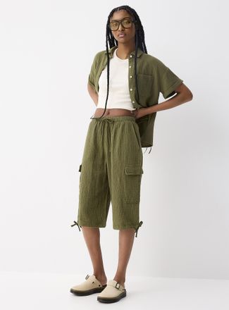 Twik Womens Organic cotton gauze Bermuda short