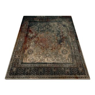 RugsX RugsX Wool Omega Rug in Green | Size: 200 cm x 200 cm