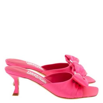 Ferragamo Lucie Bow Mule Sandals, Size 7 C