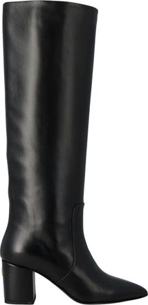 Via Roma 15 Zachte Laars met Hak - Dames - Schoenen - Zwart - Maat: 36 EU Leer