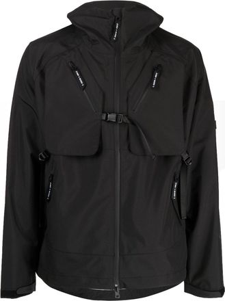 SPOONYARD multiple-pockets taped jacket - men - Polyester - M - Black