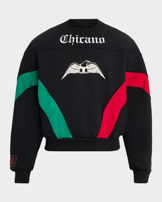 adidas x Willy Chavarria Mens Bball Fleece Crewneck Sweatshirt