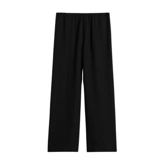 Toteme Lounge Broeken - Dames - Broeken - Zwart - Maat: XS Viscose