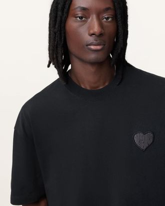 AllSaints Cotton Lover Short Sleeve Oversized T-Shirt, Size: XXL